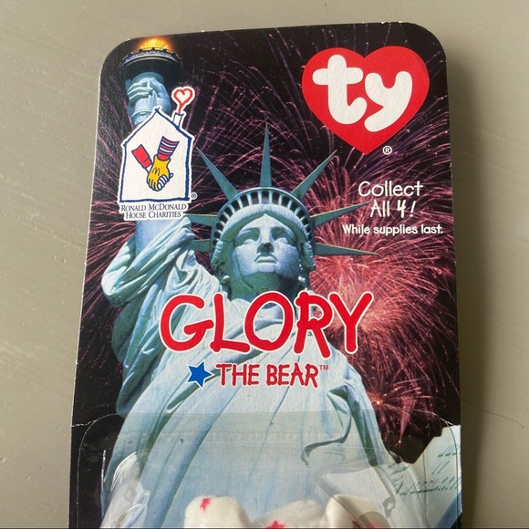 Ty Beanie Babies Glory the Bear Plush Toy Brand New Unopened - Picture 3 of 6